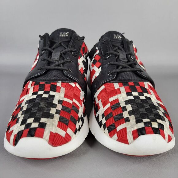 Michael Kors Womens Athletic Shoes Sneaker Woven Lace Up Black Red Size 6.5M - Picture 8 of 13